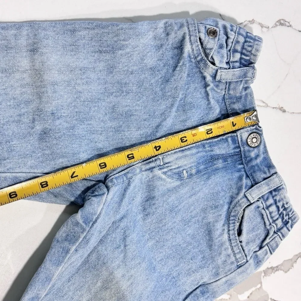 The Children’s Place Y2K 2000s Baby Girls Flare Blue Light Wash Denim Jeans 6-9M